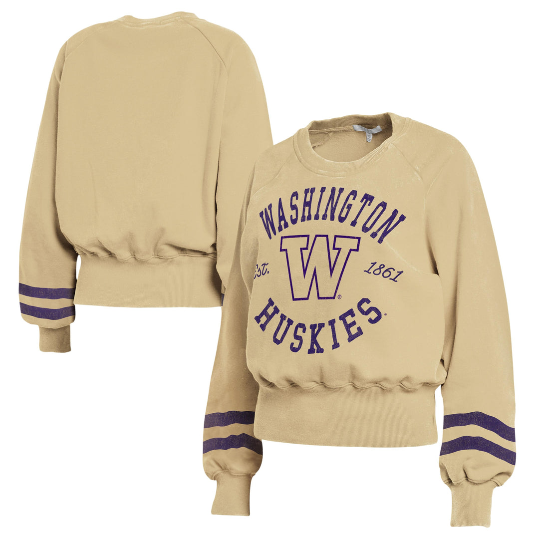 WEAR Women's Washington Huskies FW24 Vintage Washed Crewneck