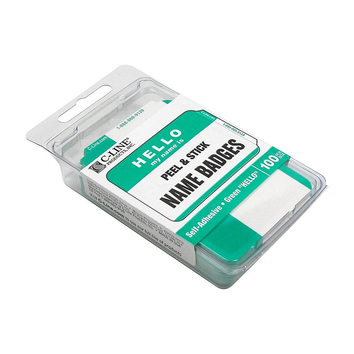C-Line Hello My Name Is 3.5"x2.25" Name Badge 100 Count