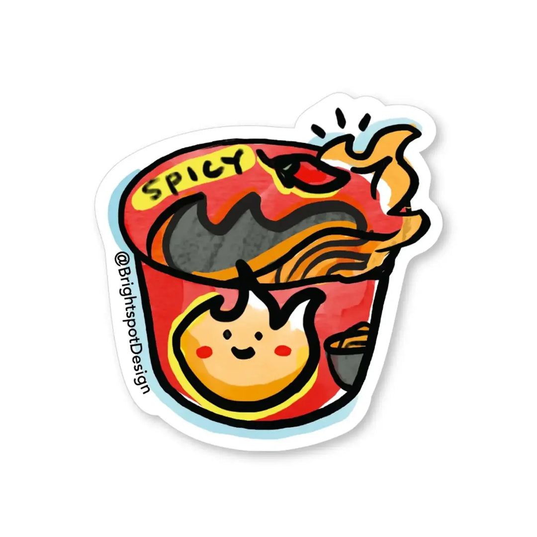 Brightspot Design Spicy Ramen Sticker
