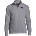 Lands' End Men's UW Class of 2026 ThermaCheck Fleece Quarter Zip  Gray thumbnail