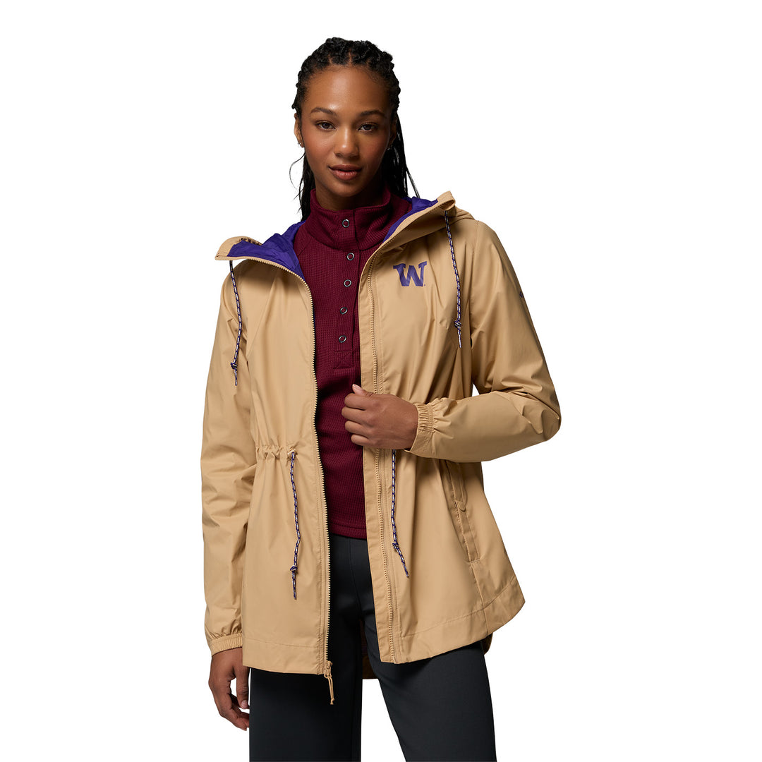Columbia Women's Washington Huskies Lily Park Rain Jacket