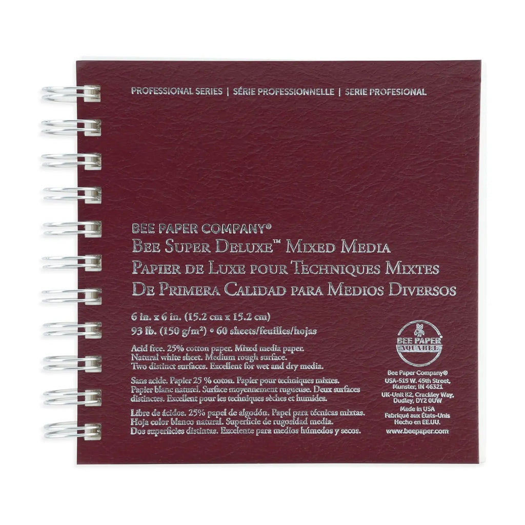 Bee Paper Super Deluxe 93lb Mixed Media Spiral Pad – University