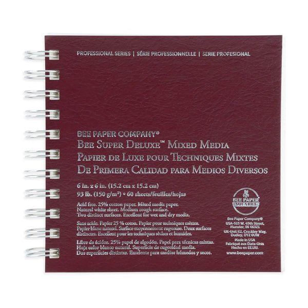 Bee Paper Super Deluxe 93lb Mixed Media Spiral Pad – University