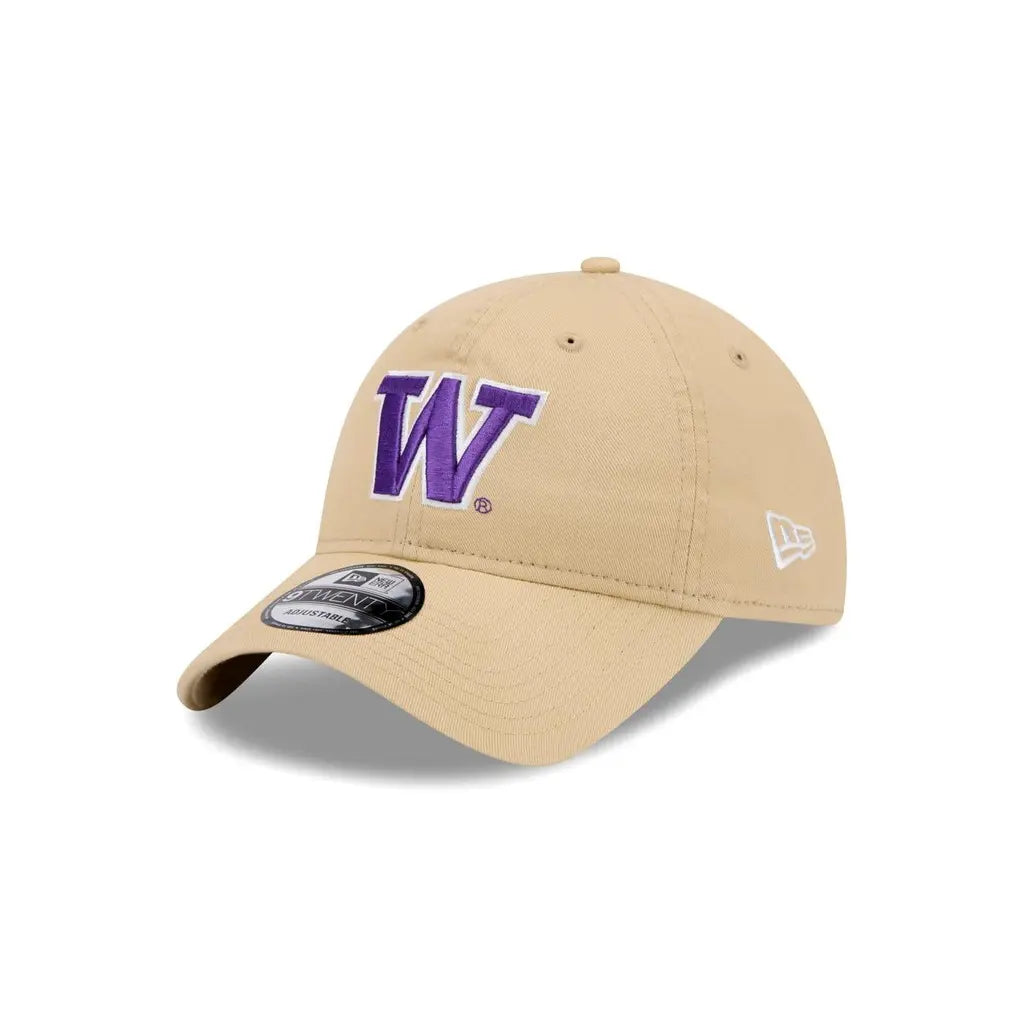 New Era Khaki W Logo 9Twenty Unstructured Adjustable Hat