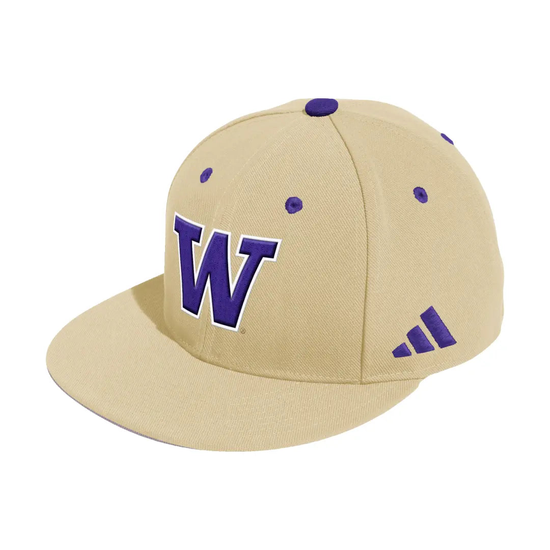 adidas Gold W Logo Fitted Wool On Field Baseball Hat