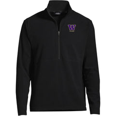 Lands' End Men's UW Alumni ThermaCheck Fleece Quarter Zip