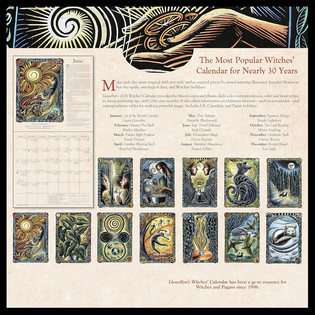 Llewellyn's 2026 Witches' Calendar