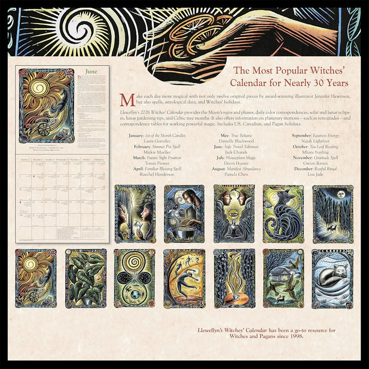 Llewellyn's 2026 Witches' Calendar