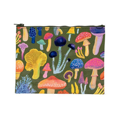 Blue Q Mushrooms Zipper Pouch