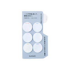 Photo of Isshoni. Round Clear Film Index Sticky Notes 10 sheets.