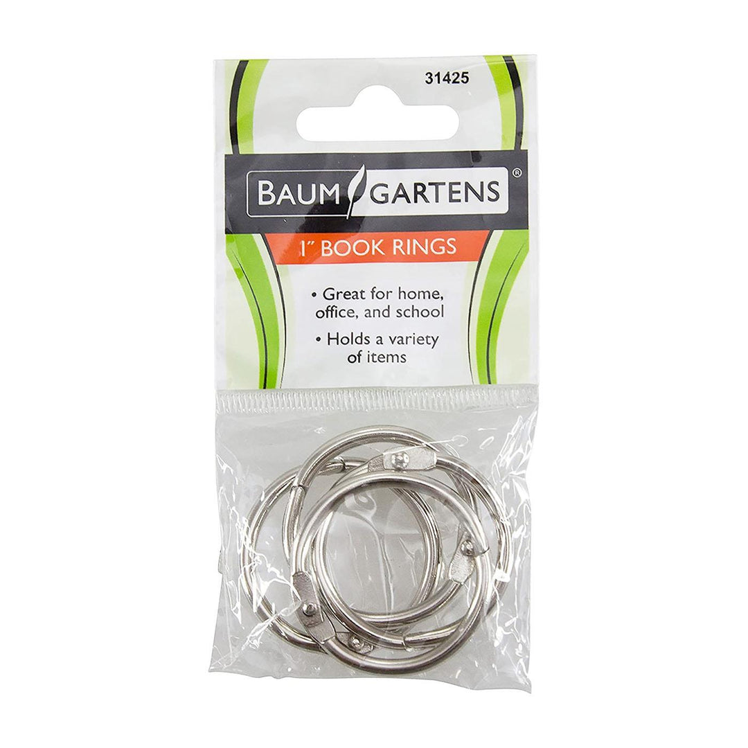 Baumgartens 1" Book Rings 4 Count