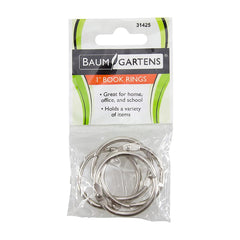 Baumgartens 1" Book Rings 4 Count