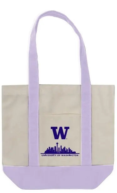 Neil Natural Lavender Strap Skyline W Mini Canvas Tote