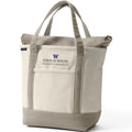 Lands' End Natural Canvas UW School of Nursing Zip Top Tote Bag Khaki thumbnail