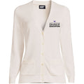 Lands' End Women's UW College of Education Cotton Modal Long Sleeve V-neck Cardigan Sweater thumbnail