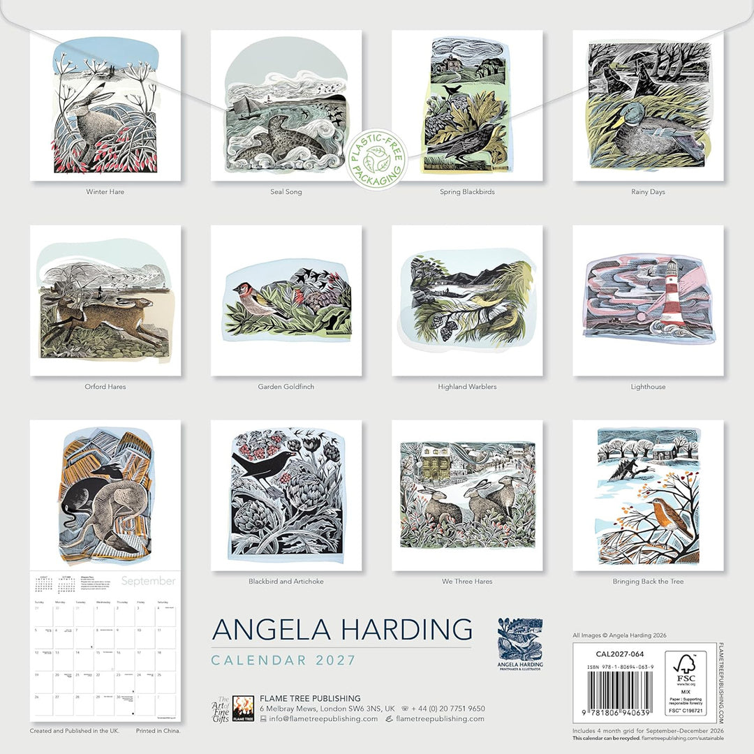 Angela Harding Wall Calendar 2027 (Art Calendar)