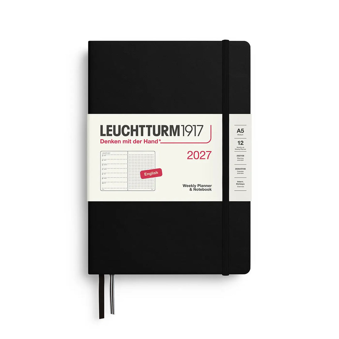 Leuchtturm 2027 Dotted A5 Weekly Hardcover Planner Notebook