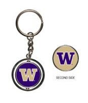 Wincraft Purple Gold W Spinner Key Chain