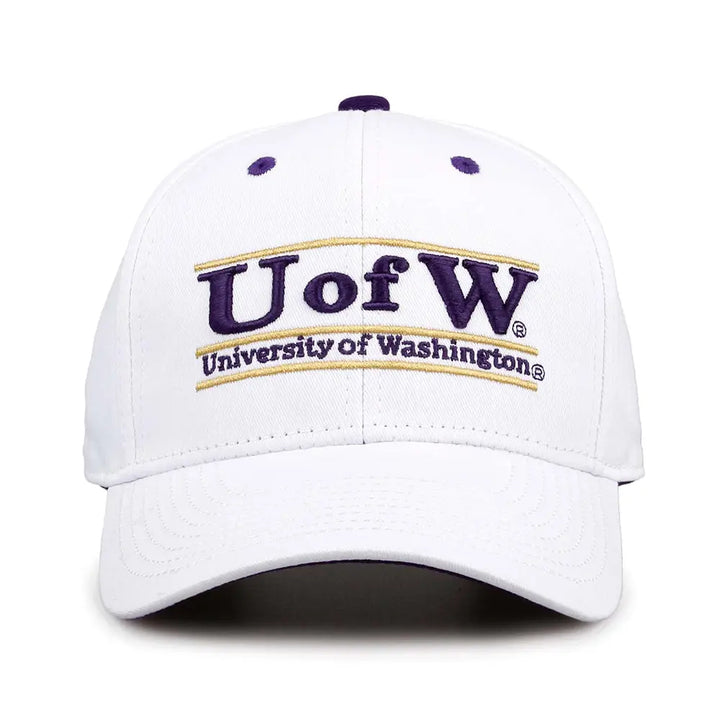 The Game White U of W Original Bar Cap Snapback Hat