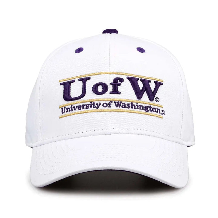 The Game White U of W Original Bar Cap Snapback Hat