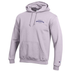 Photo of Champion Unisex Bowed UW Left Chest Embroidered Hoodie.