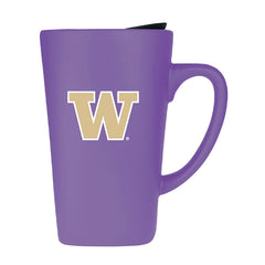 Photo of FG Purple W Soft Touch Ceramic Mug w/ Lid 16oz.