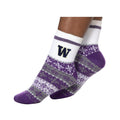 Zoozatz Purple W Holiday Fuzzy Sock thumbnail