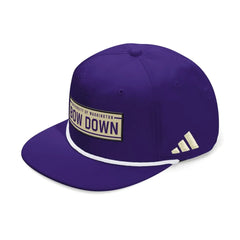 Photo of adidas Purple Bow Down Patch Rope Hat Front.