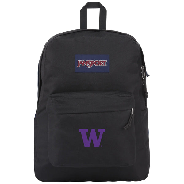 JanSport Black Purple W Washington Huskies Super Break Plus