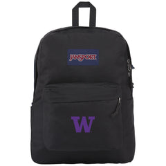 JanSport Black Purple W Super Break Plus Backpack