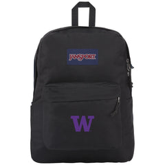 JanSport Black Purple W Super Break Plus Backpack