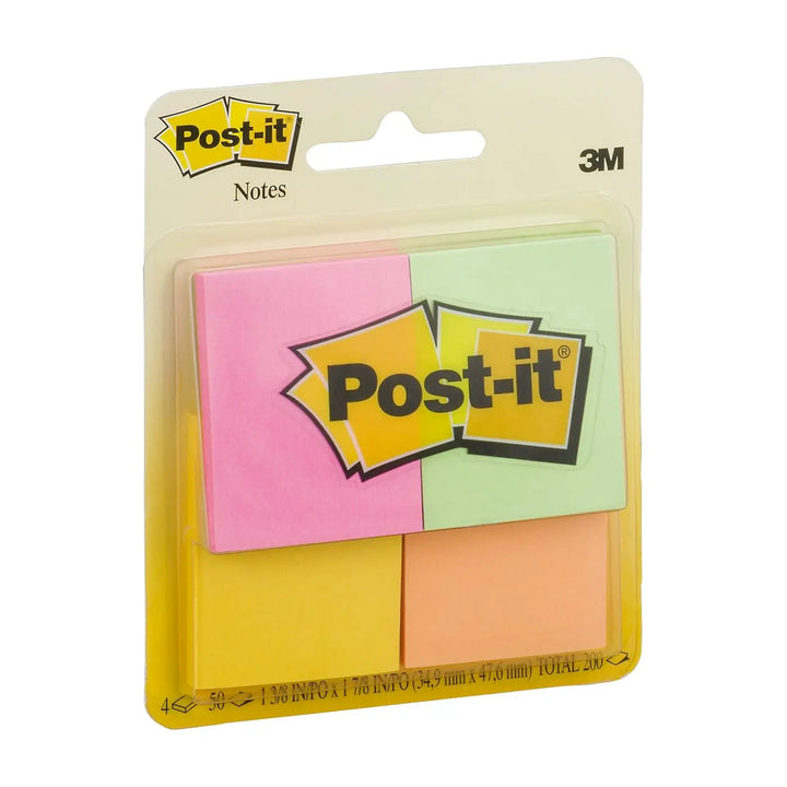 Post-it Capetown 1 3/8"x1 7/8" Sticky Notes 4 Pack