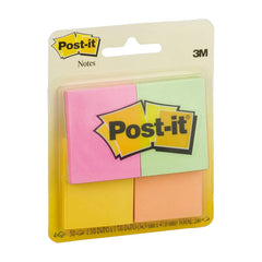 Post-it Capetown 1 3/8"x1 7/8" Sticky Notes 4 Pack