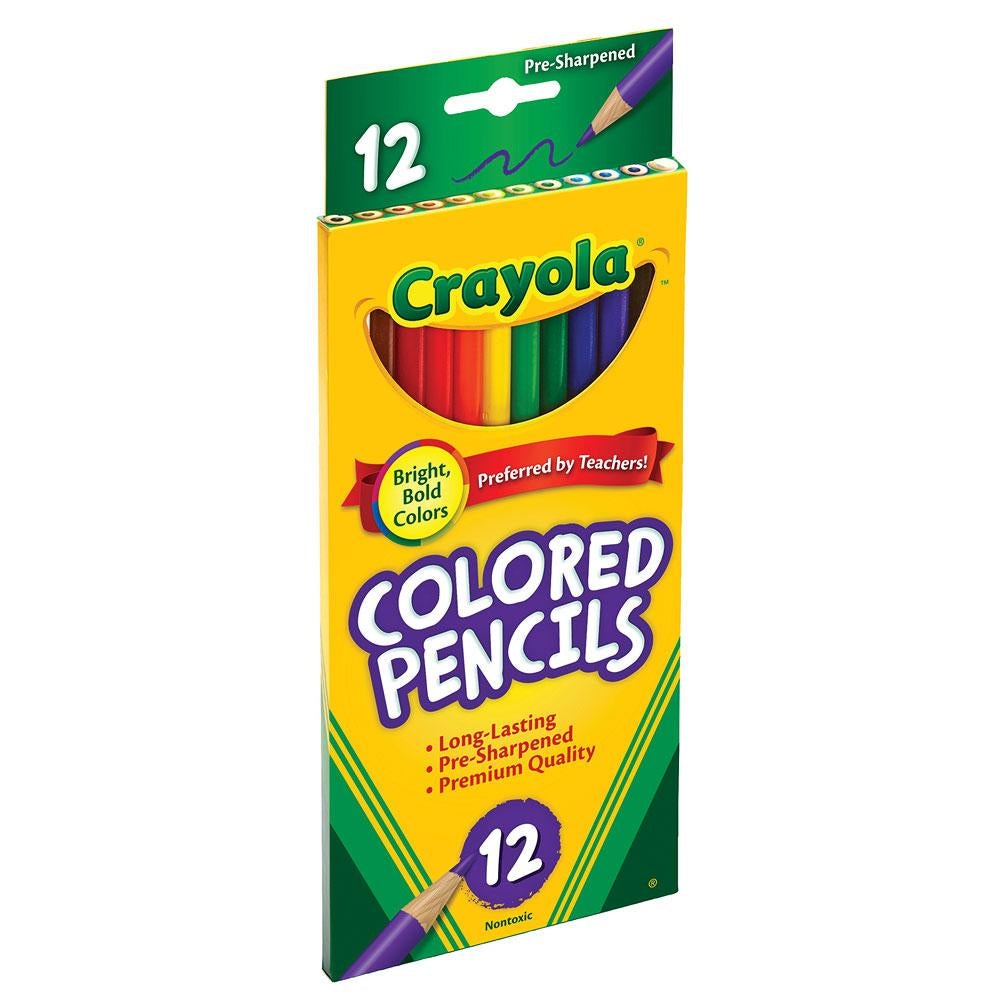 Crayola Long Colored Pencil Set 12 Count