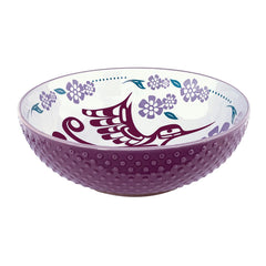 Photo of Native Northwest Purple Hummingbird Porcelain Bowl 9.5".