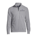 Lands' End Men's UW School of Social Work Thermacheck Fleece Quarter Zip Gray thumbnail