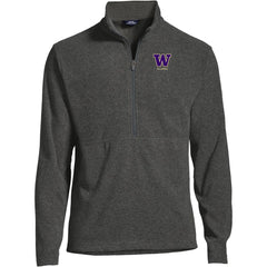 Lands' End Men's UW Alumni ThermaCheck Fleece Quarter Zip