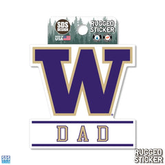 Photo of SDS Purple W Dad Rugged Sticker 3.5".