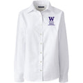 Lands' End Women's UW Bothell Nursing & Health Studies Long Sleeve Oxford Shirt thumbnail