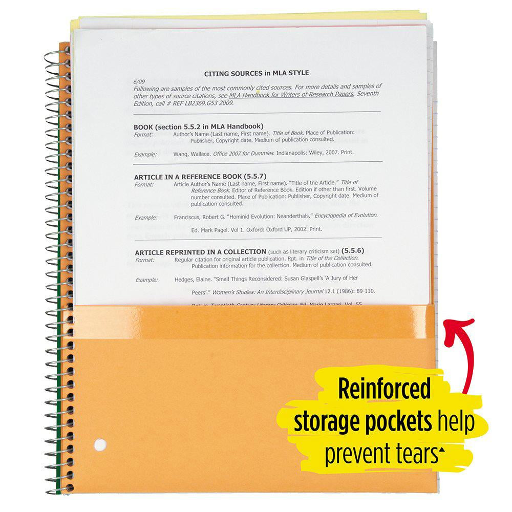 Five Star Traditional 5 Subject College Spiral Notebook