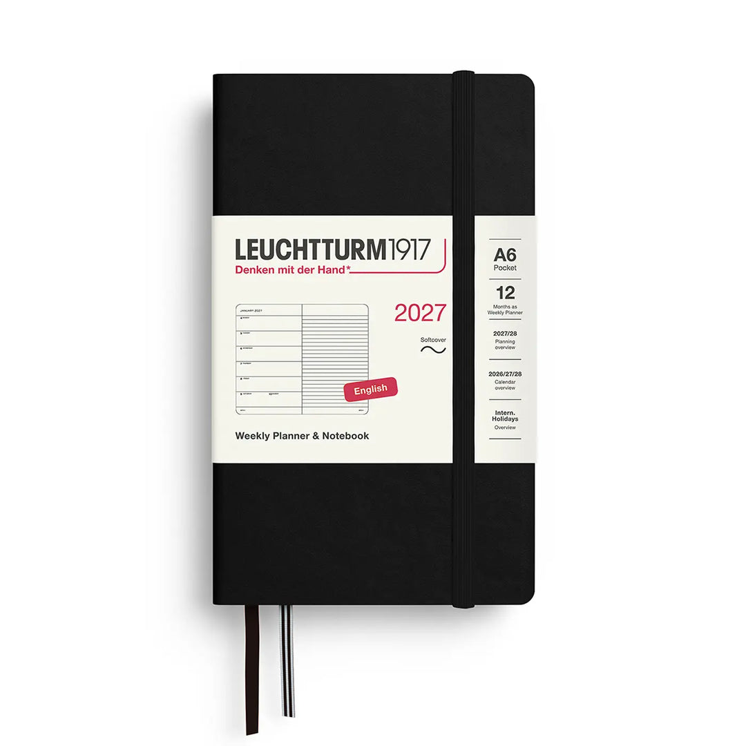 Leuchtturm 2027 A6 Pocket Weekly Softcover Planner Notebook