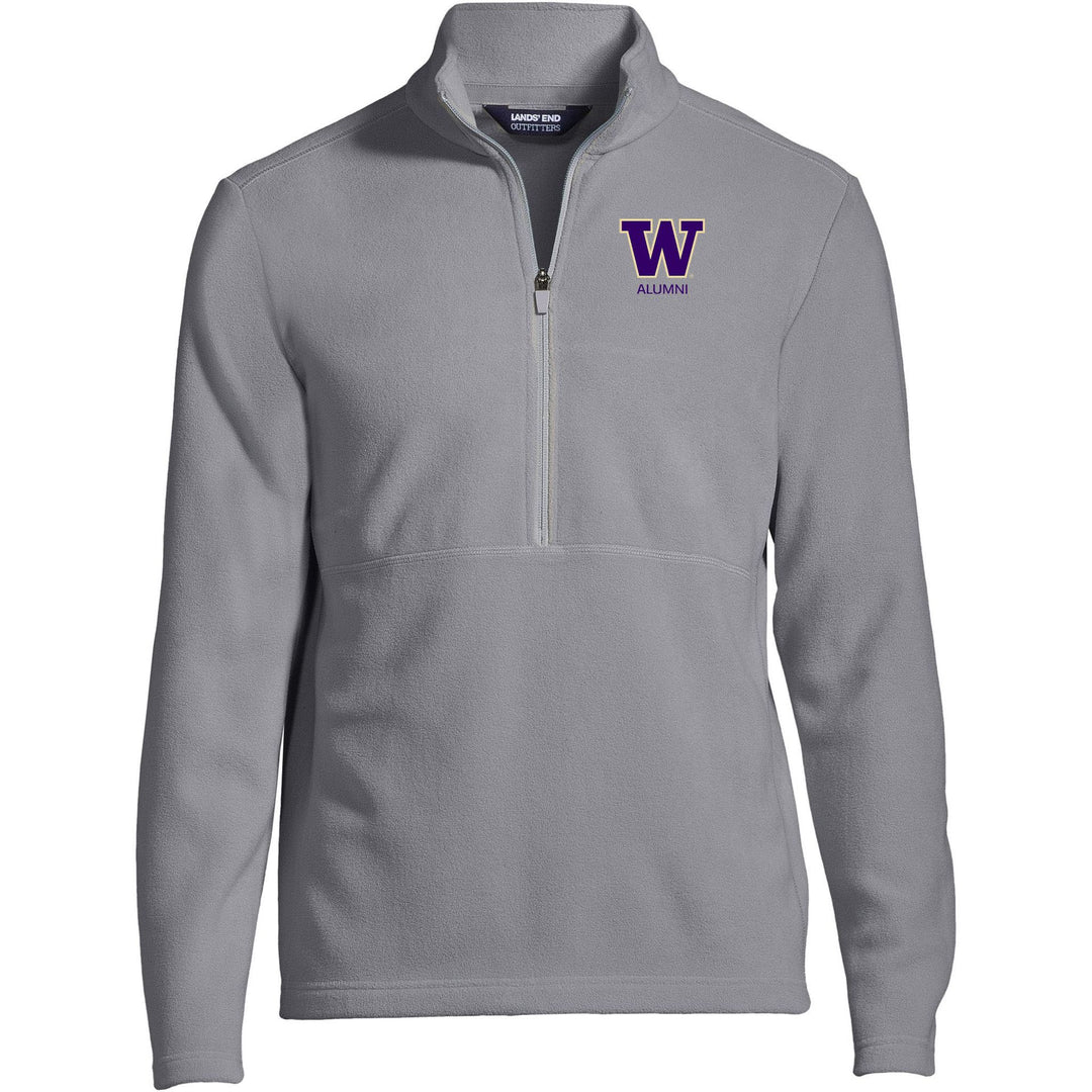 Lands' End Men's UW Alumni ThermaCheck Fleece Quarter Zip