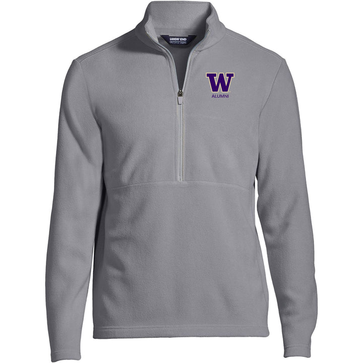 Lands' End Men's UW Alumni ThermaCheck Fleece Quarter Zip