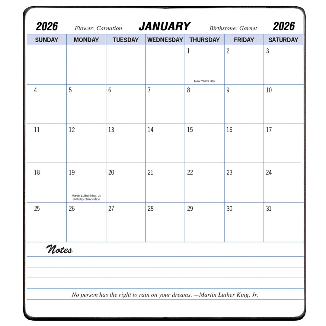 Payne Twilight 2026 Annual Pocket Monthly Planner