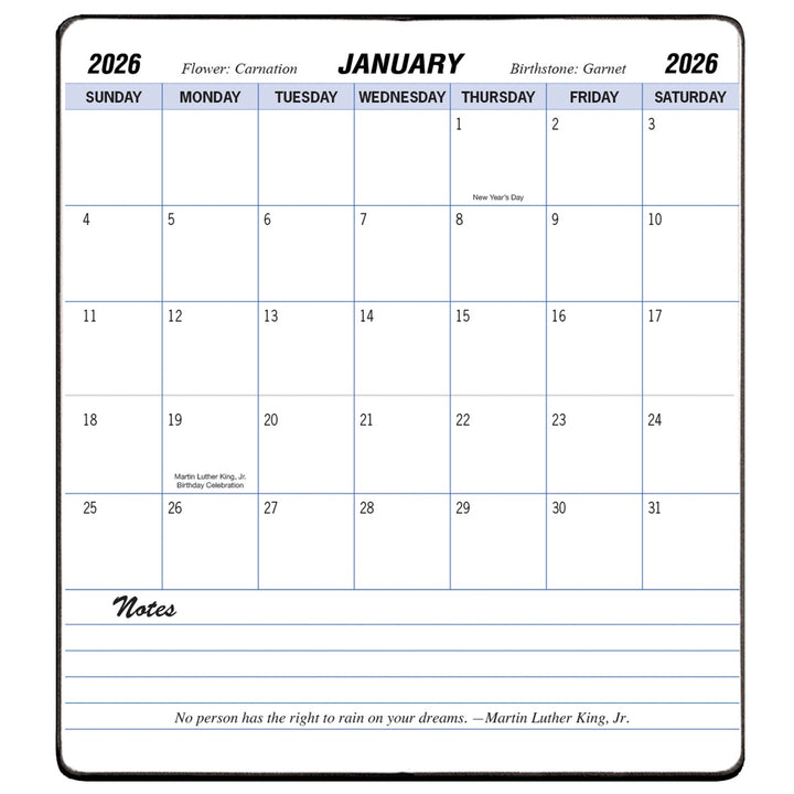 Payne Twilight 2026 Annual Pocket Monthly Planner