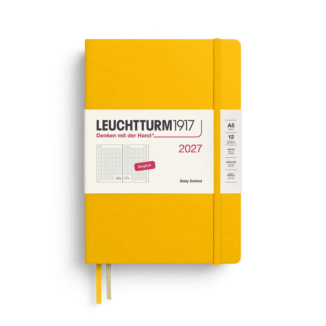 Leuchtturm 2027 Dotted A5 Daily Hardcover Planner