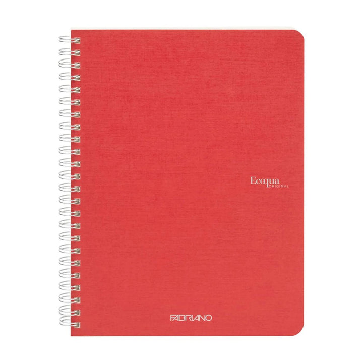 Fabriano Ecoqua 5.8" x 8.25" Spiral Grid Notebook 70 Sheets