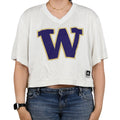 adidas Women's Washington Huskies Football Crop Jersey thumbnail
