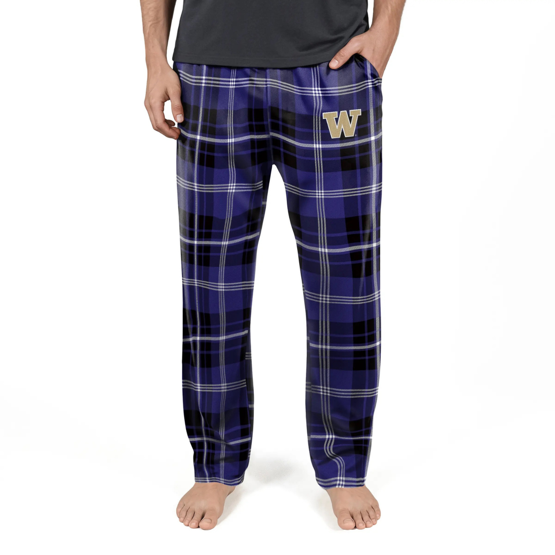 Concepts Men's Washington Huskies FW26 Peak Flannel Pajama Pant