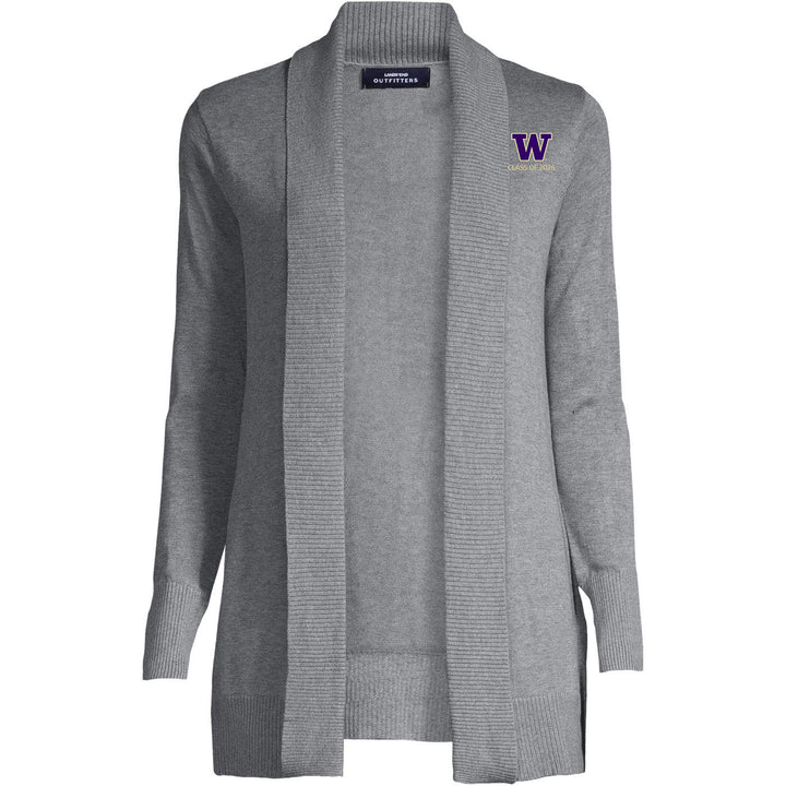 Lands' End Women's UW Class of 2026 Cotton Modal Shawl Collar Cardigan Sweater